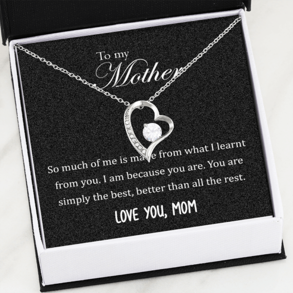 To my mother necklace, You are simply the best, mother's day gift, birthday girt from daughter for mom