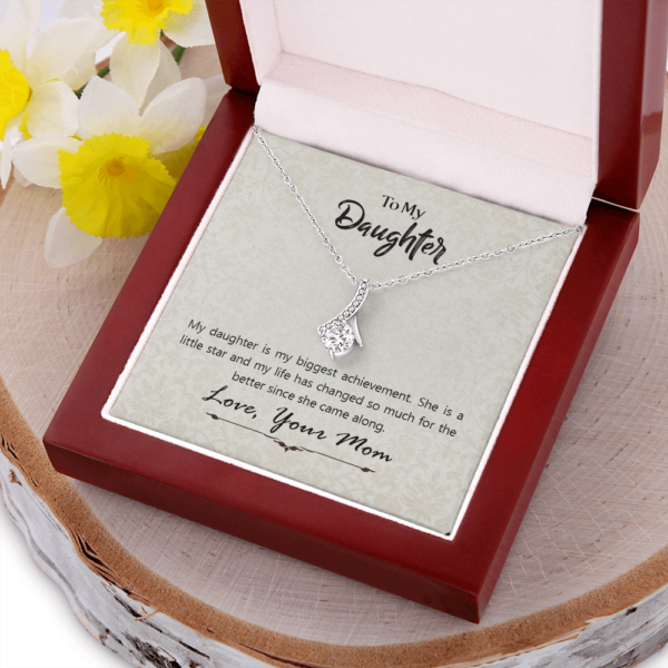 To my daughter necklace My daughter is my biggest achievement necklace alluring gift