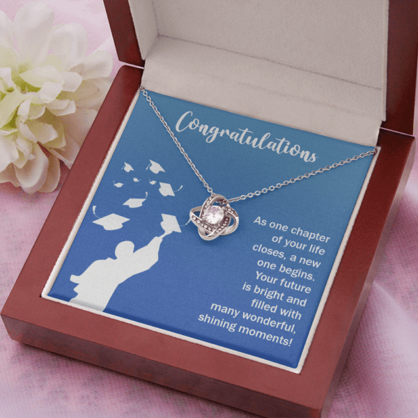 College graduation gift for daughter necklace from MOM as one chapter of your life closes a new one begins Your future is bright and filled with many wonderful shining moments