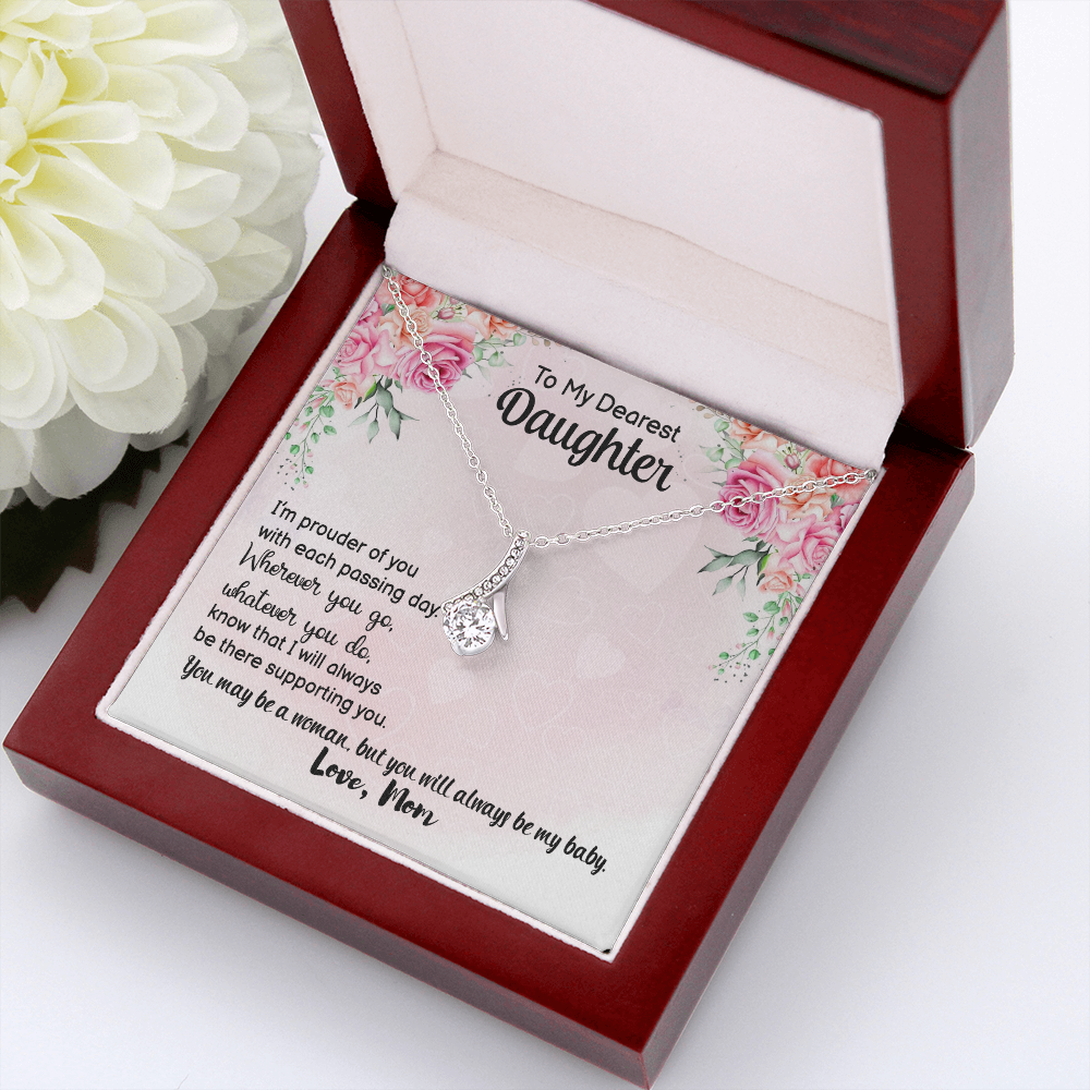 Alluring gift for Daughter I'm prouder of you with each passing day alluring necklace