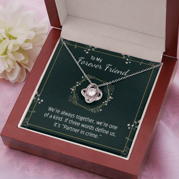 To my Wife Necklace We are always together we are one of a kind If three words define us it is Partner in crime Gift for Wife