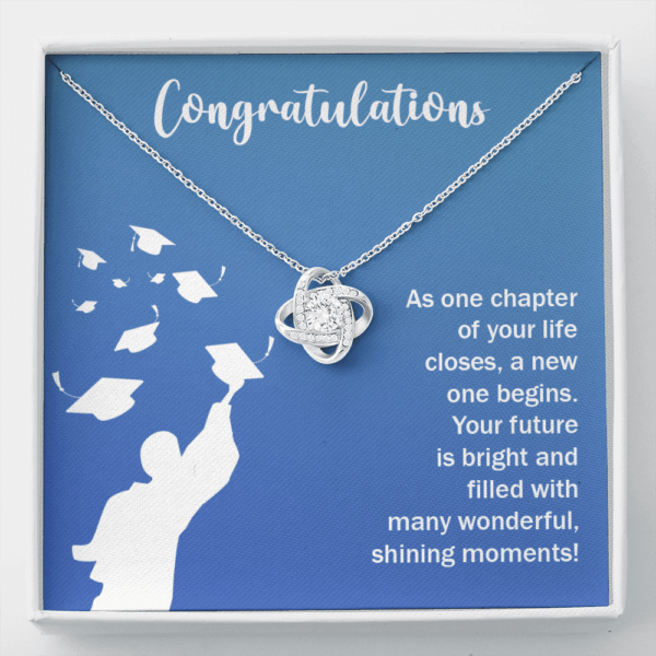 College graduation gift for daughter necklace from MOM as one chapter of your life closes a new one begins Your future is bright and filled with many wonderful shining moments