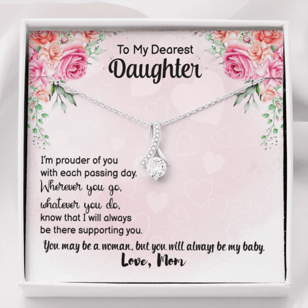 Alluring gift for Daughter I'm prouder of you with each passing day alluring necklace