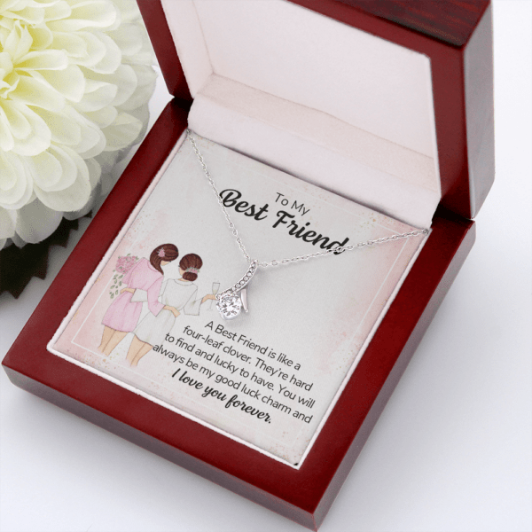 To my best friend necklace you will always be my good luck charm gift necklace for best friend