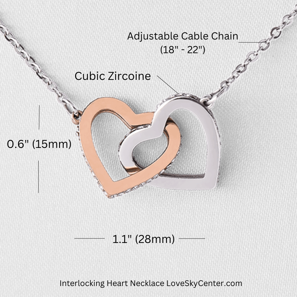 interlocking heart necklace specifications